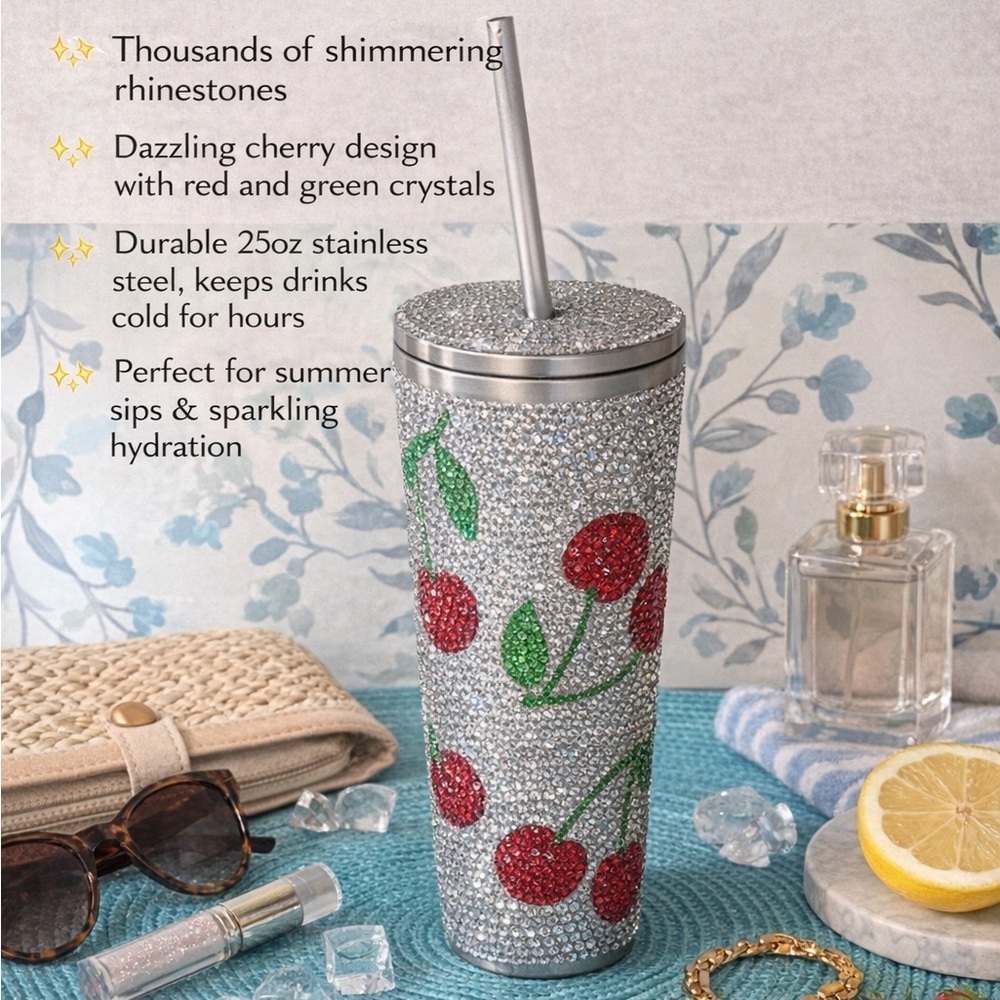 NWT 🍒 Hydrapeak Limited Edition Insulated Tumbler Stainless Steel Journey 25oz - Picture 11 of 17